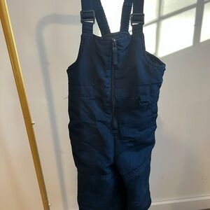 Children's Navy Blue Snow Bib Overalls
